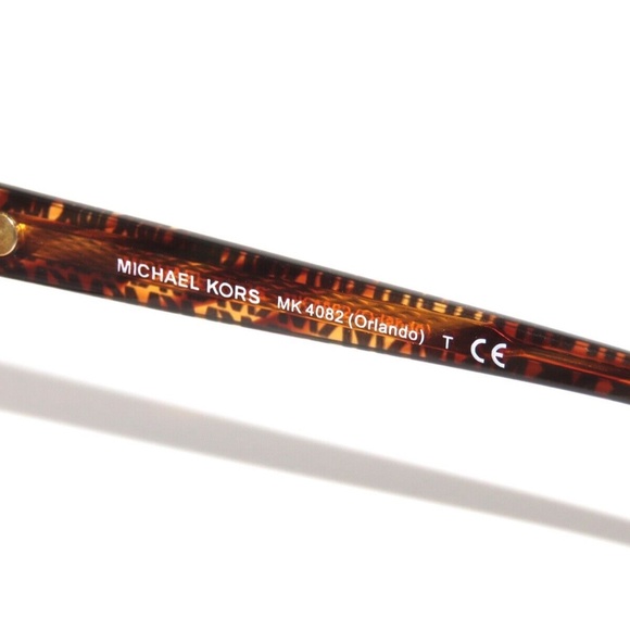Michael Kors Orlando MK4082 3669 54 Transparent Brown Tortoise Eyeglasses 4082 - Picture 7 of 7
